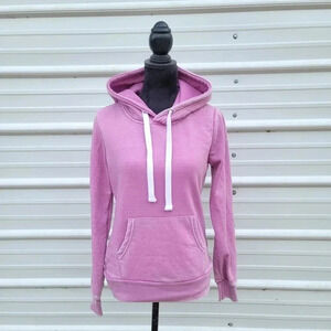Reflex Women's Washed Pink Long Sleeve Pullover Hoodie Size: Small